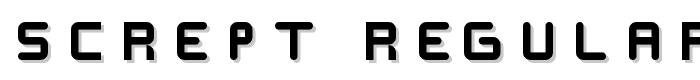 SCREPT  Regular font